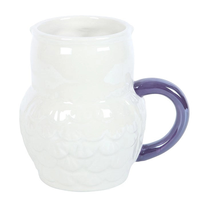 Owl Shaped Iridescent Mug -Ceramic-